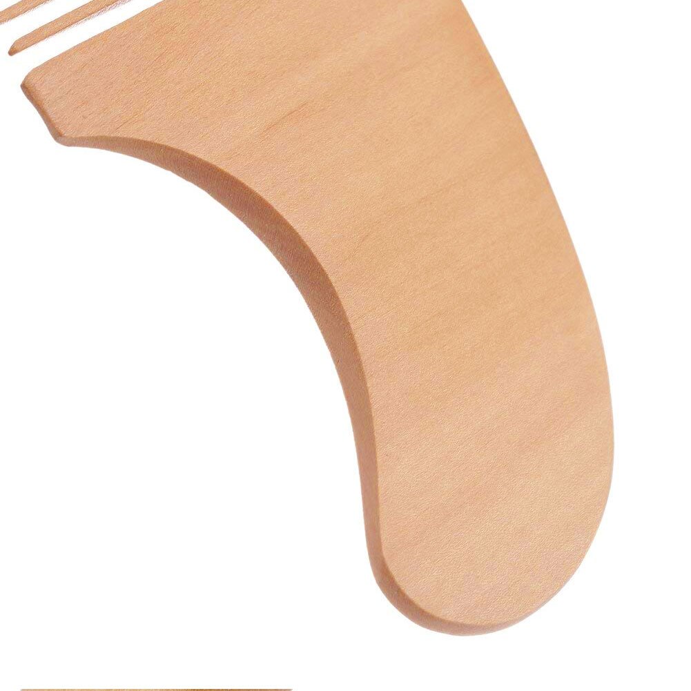 Natural Wood Hairbrush and Comb Kit