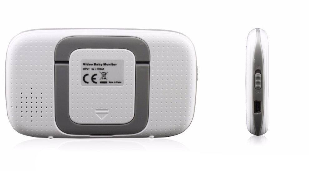 White Baby Monitor with Built-in Audio System