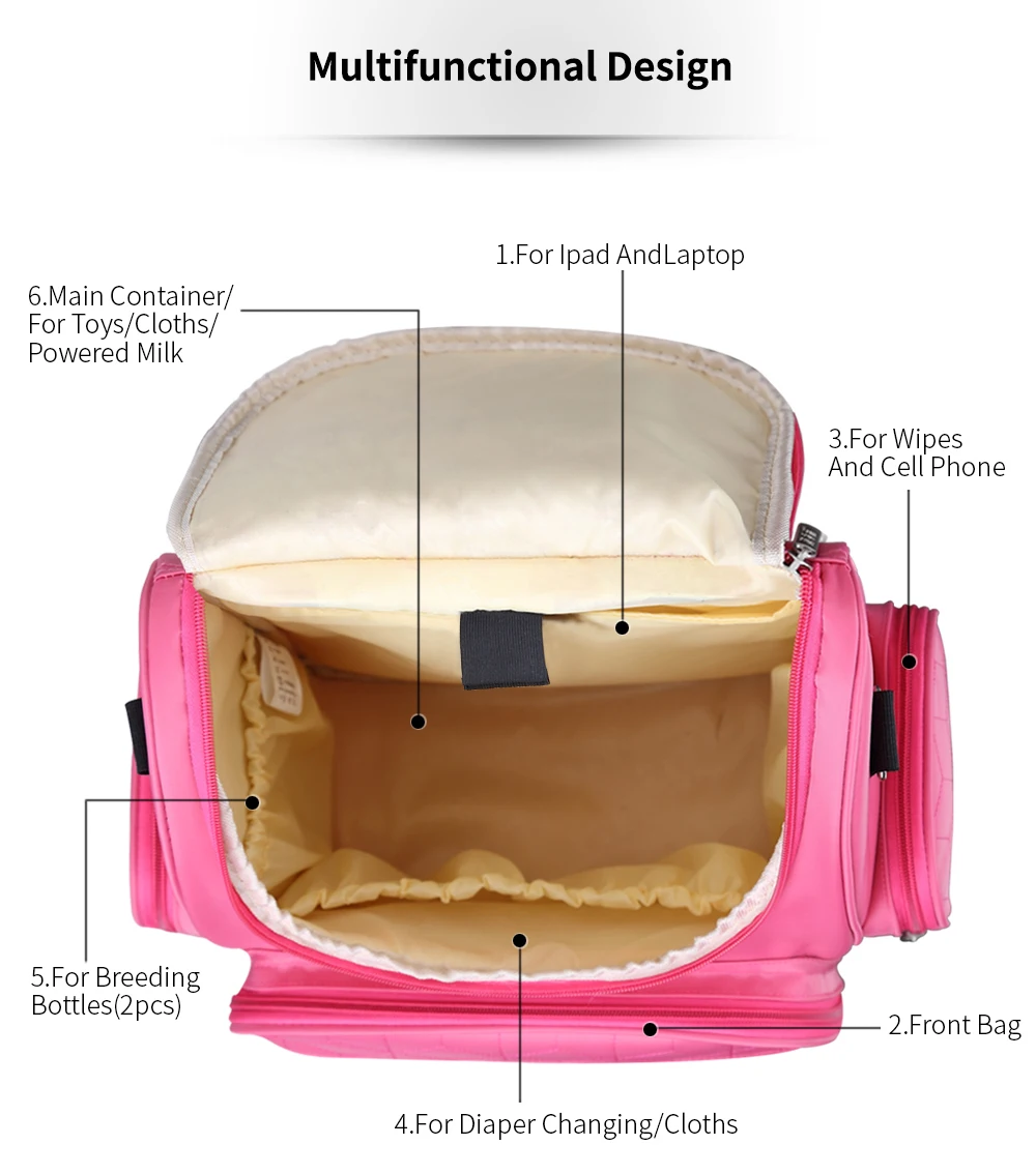 Women's Elegant Diaper Backpack
