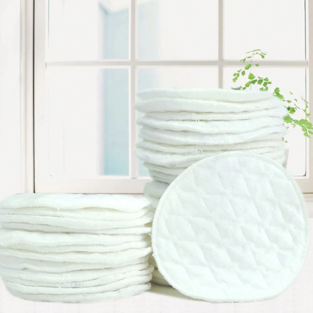 Cotton Reusable Breast Pads, 12 Pcs