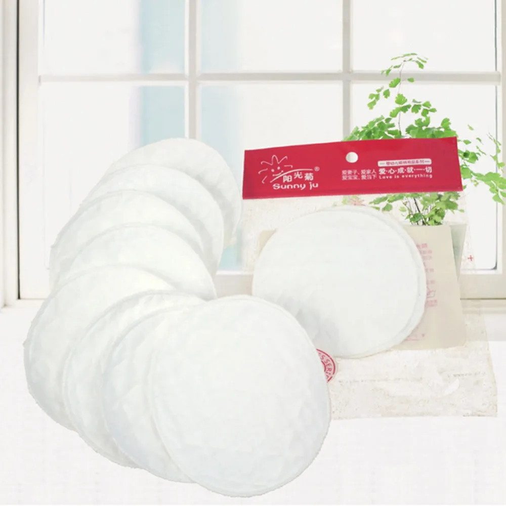 Cotton Reusable Breast Pads, 12 Pcs